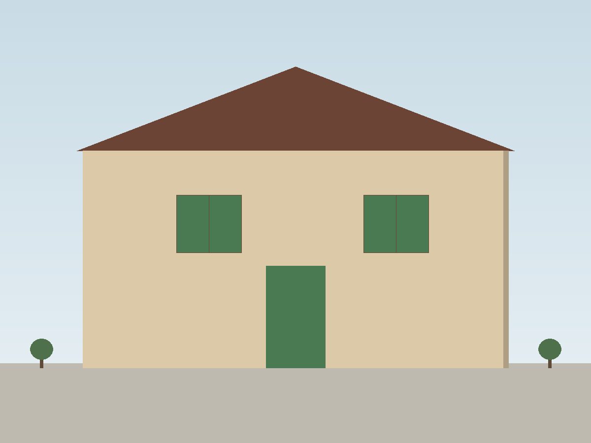 Casa sencilla en Pradera Dorada